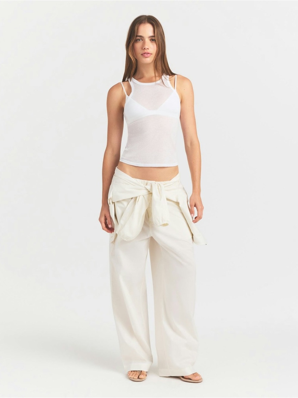 SKIMS White Sheer Tank Top